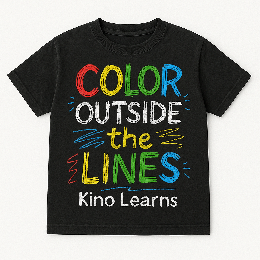 COLOR OUTSIDE the LINES" Toddler T-Shirt