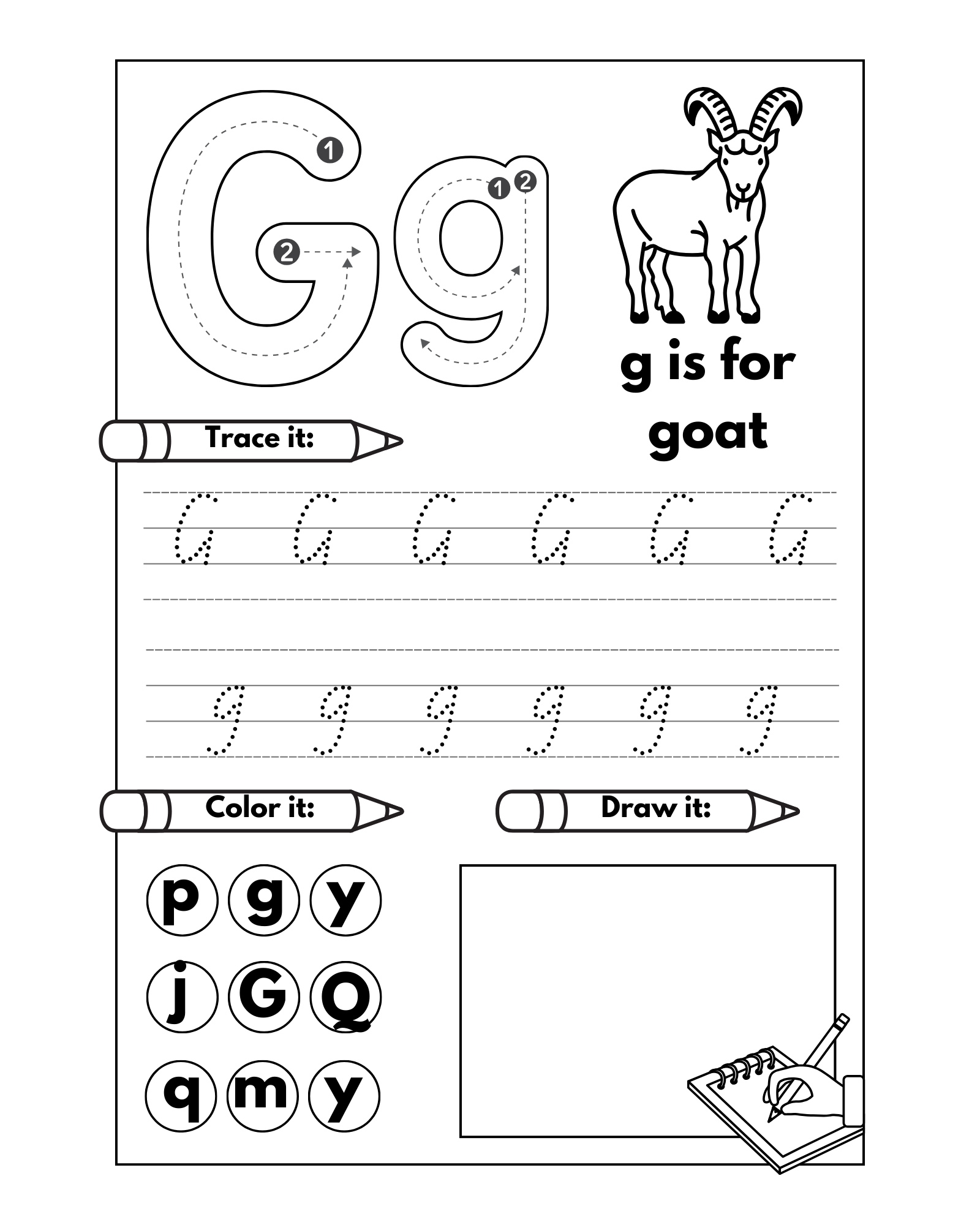 Kino Learns Early Language Arts Workbook: Tracing, Pre-Writing, Matching, and More!