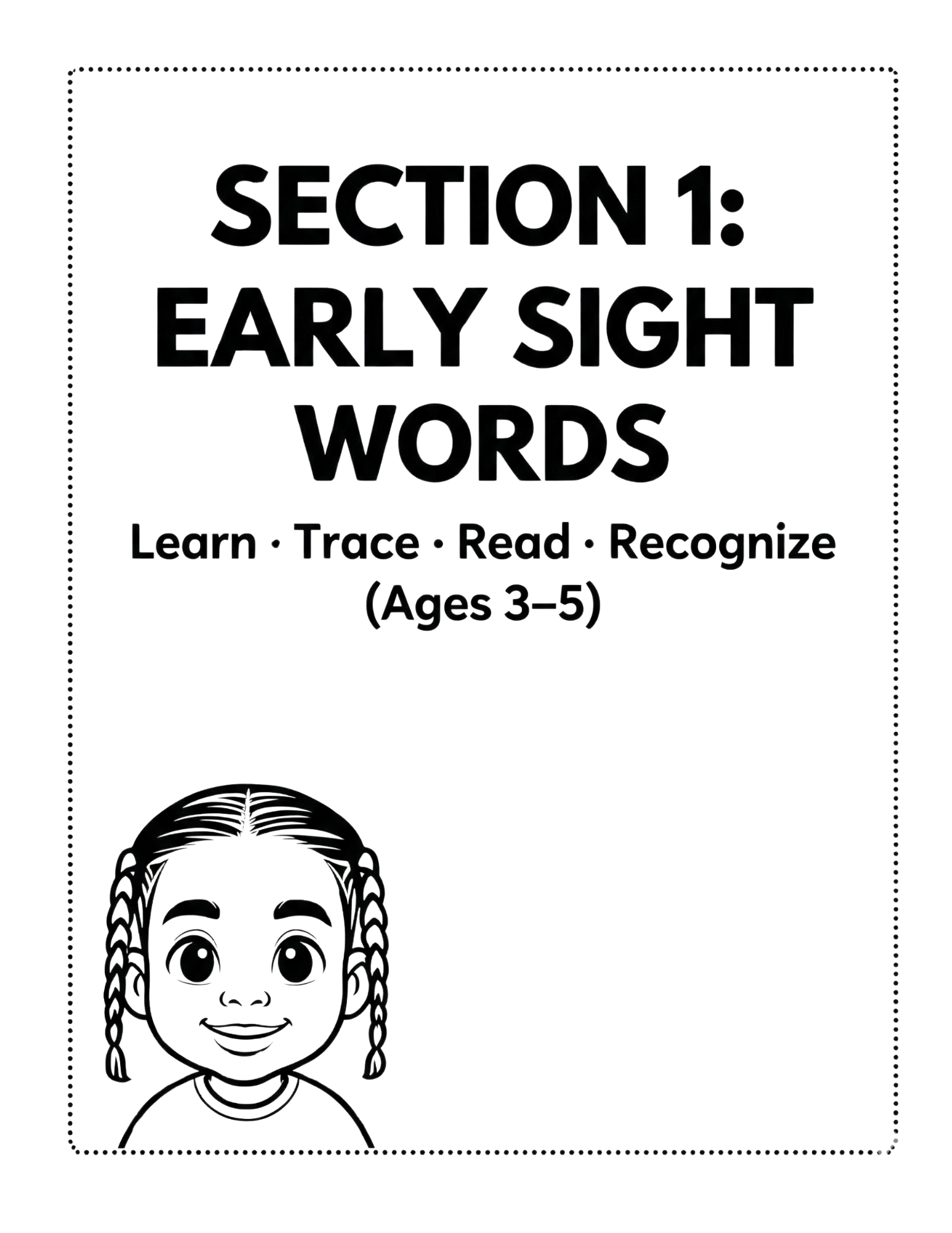 Kino Learns Early Sight Words: Learn · Trace · Read · Recognize